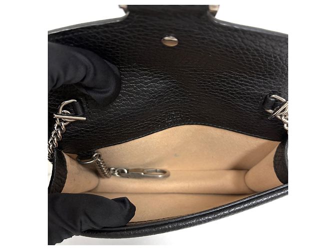Gucci Borsa a tracolla Dionysus Super Mini con catena Nero - vista 30