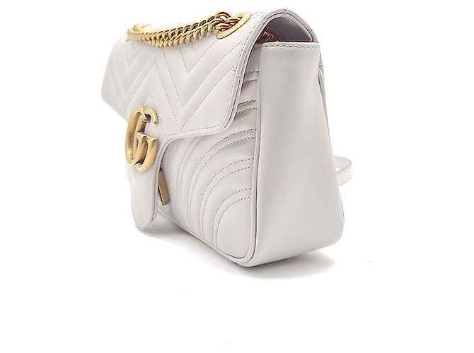 Gucci Borsa a tracolla Marmont Matelassé Marrone - vista 2