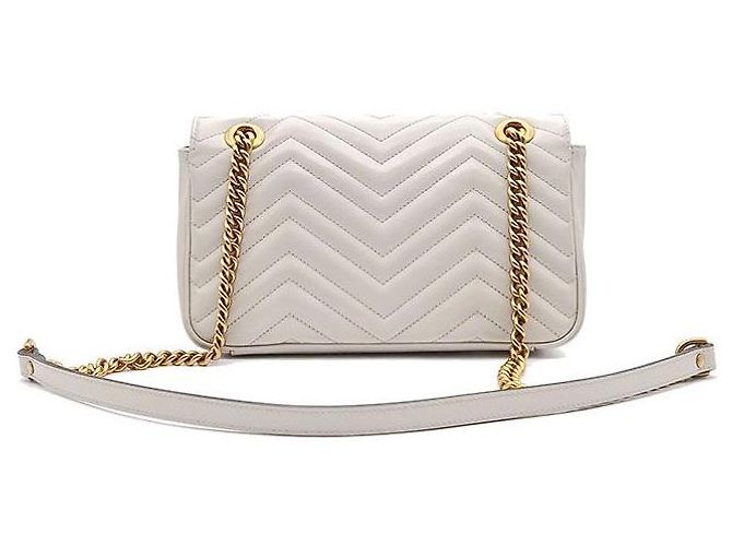 Gucci Borsa a tracolla Marmont Matelassé Marrone - vista 3