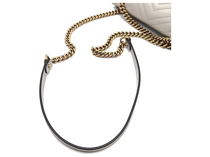 Gucci Borsa a tracolla Marmont Matelassé Marrone - vista 5