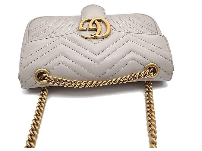 Gucci Borsa a tracolla Marmont Matelassé Marrone - vista 6