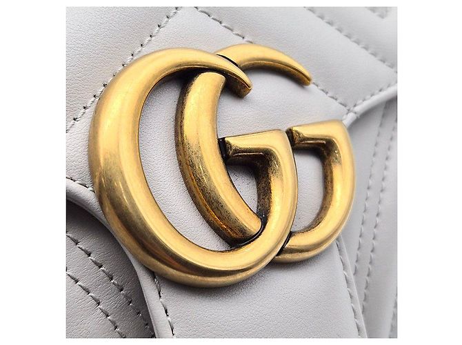 Gucci Borsa a tracolla Marmont Matelassé Marrone - vista 8