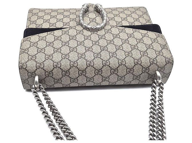 Gucci Borsa a tracolla Dionysus Supreme Chain Marrone - vista 6