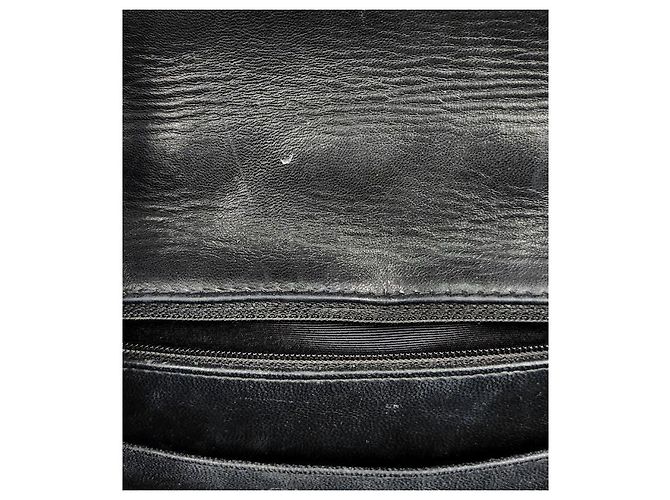 Chanel Borsa Classic Handbag Single Flap Large in vernice nera Nero - vista 8