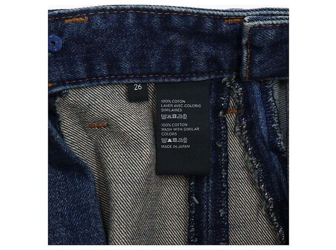 Céline Plissierter langer Denim-Rock - Ansicht 7