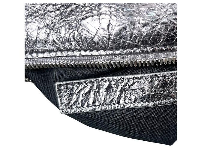 Balenciaga Borsa a tracolla Silver Super City XS Argento - vista 12