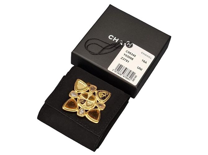 Chanel Spilla Camelia in oro mai utilizzata Multicolore - vista 6