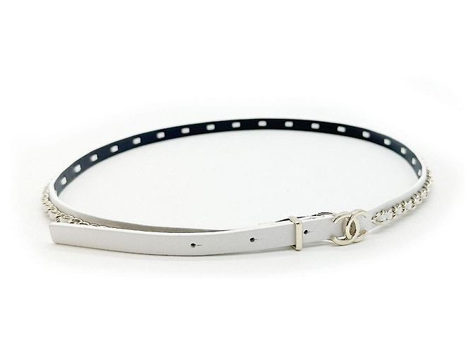 Chanel Cinturón de cuero con cadena dorada para mujer Multicolor - vista 5