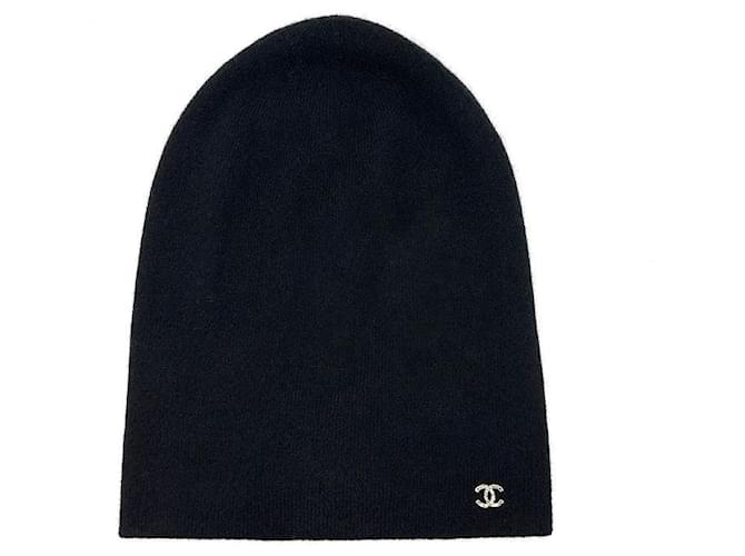 Chanel Kaschmir-Beanie Schwarz - Ansicht 4