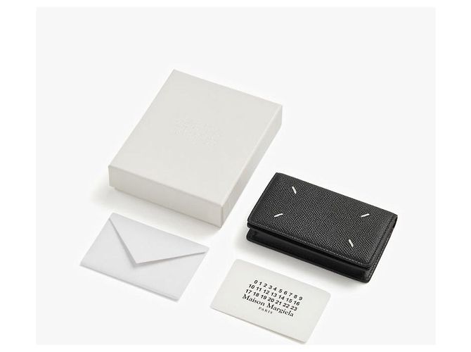 Maison Martin Margiela Stitched Grain Card Holder Black - view 10