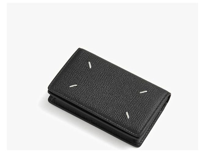 Maison Martin Margiela Stitched Grain Card Holder Black - view 8