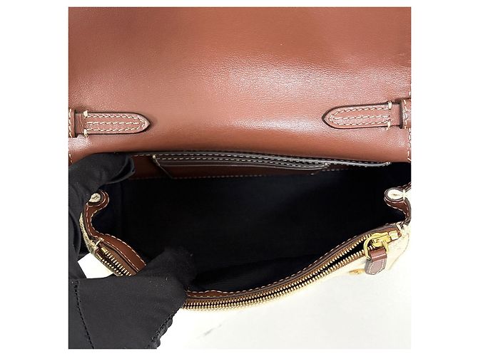 Burberry Picca borsa a tracolla in tela di cotone Bianco - vista 11