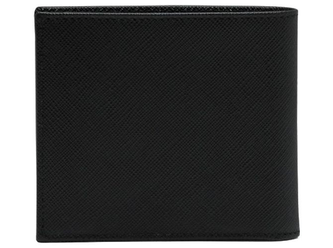 Prada Triangle Logo Pocket Wallet Black - view 4