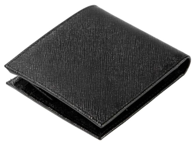 Prada Triangle Logo Pocket Wallet Black - view 5