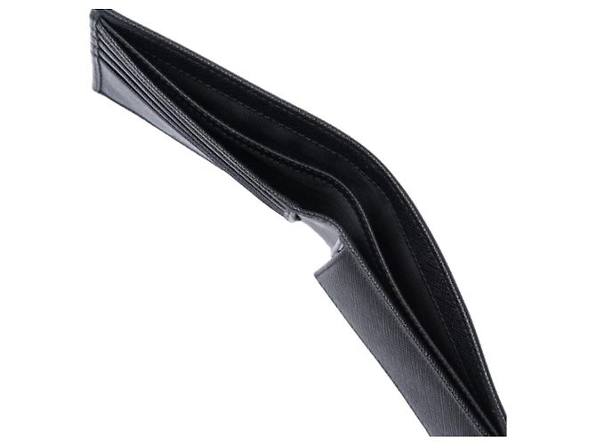 Prada Triangle Logo Pocket Wallet Black - view 7