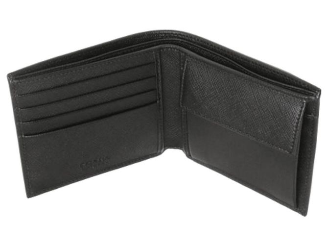Prada Triangle Logo Pocket Wallet Black - view 9