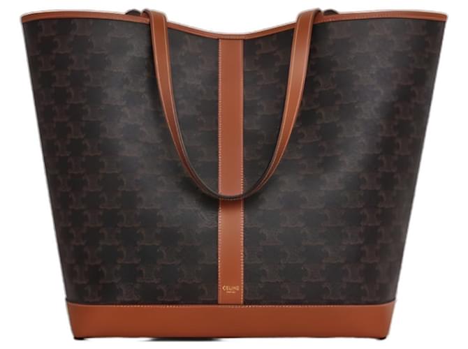 Céline Triomphe Medium Cabas Tasche Braun - Ansicht 2
