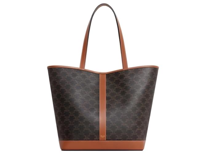Céline Triomphe Medium Cabas Tasche Braun - Ansicht 3