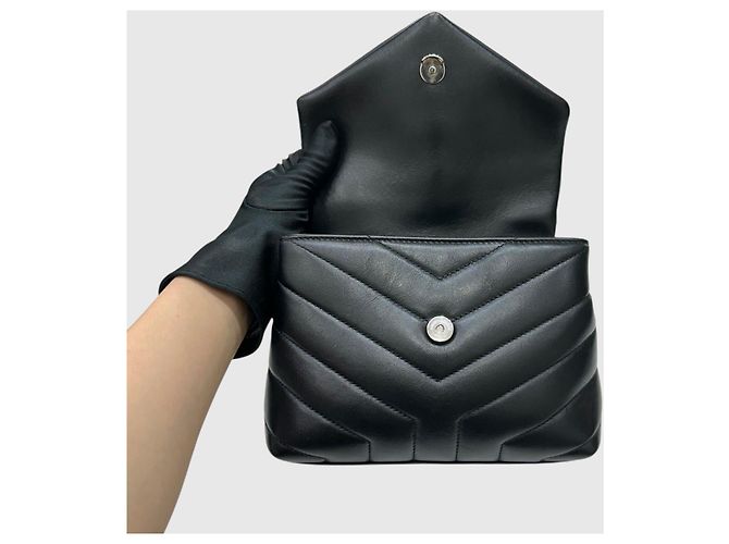 Cassandra Saint Laurent Borsa a tracolla Toy Lulu Black Nero - vista 6