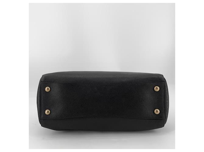 Prada Saffiano Top Handle Tote Bag Schwarz - Ansicht 15