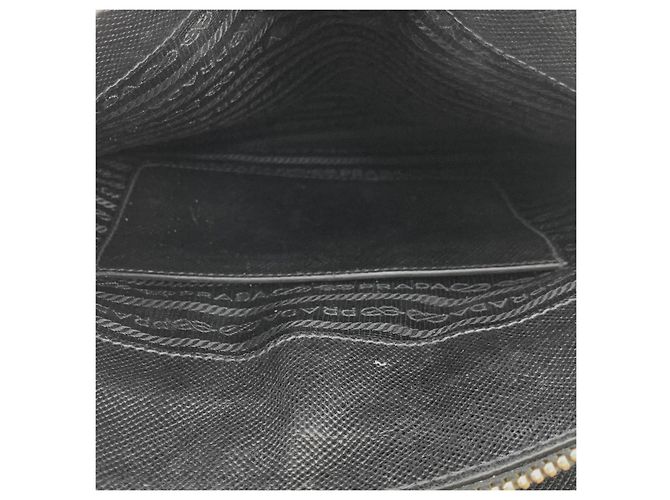 Prada Saffiano Top Handle Tote Bag Schwarz - Ansicht 7