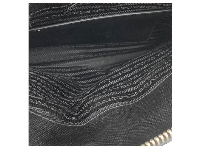 Prada Saffiano Top Handle Tote Bag Schwarz - Ansicht 9
