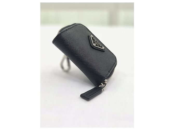 Prada Bolso de hombro de cuero Saffiano negro - vista 22