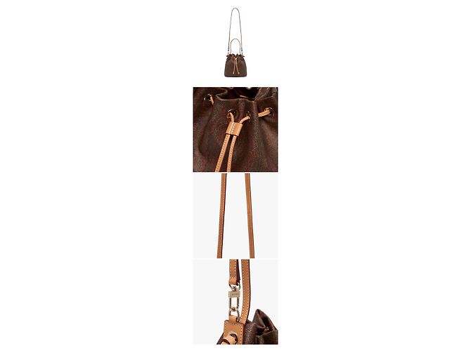Etro Borsa a Secchiello a Spalla Donna in Jacquard Paisley Multicolore - vista 8
