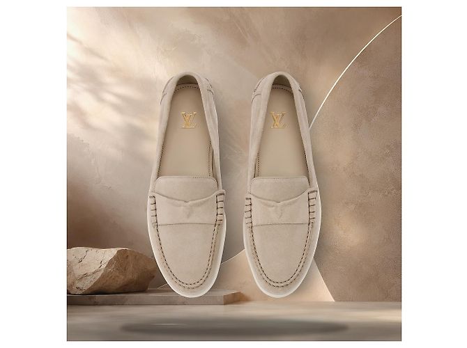 Louis Vuitton Mule Venice Gray Marrone - vista 4