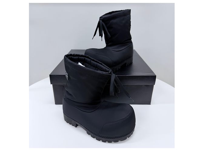 Balenciaga Skiwear Nylon Low Boots Black - view 3