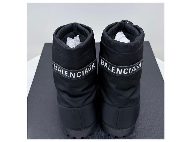 Balenciaga Skiwear Nylon Low Boots Black - view 7