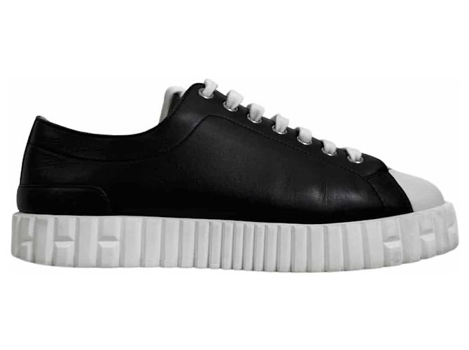 Hermès Sneakers basse da donna in pelle di vitello Cross - Nero - vista 2