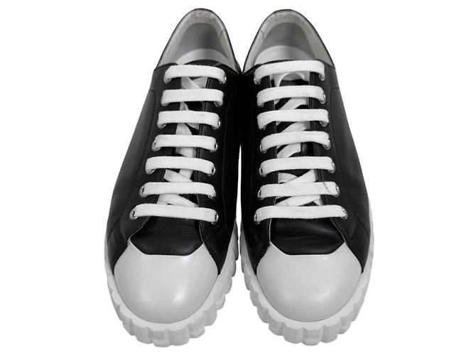 Hermès Sneakers basse da donna in pelle di vitello Cross - Nero - vista 8