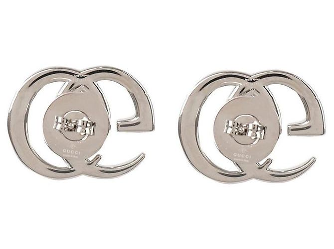 Gucci Orecchini a lobo GG Marmont Argento - vista 6