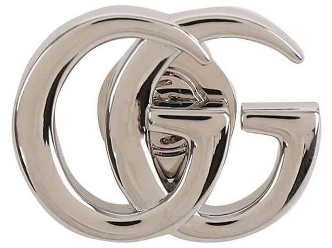 Gucci Orecchini a lobo GG Marmont Argento - vista 7
