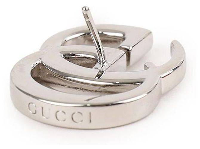 Gucci Orecchini a lobo GG Marmont Argento - vista 9