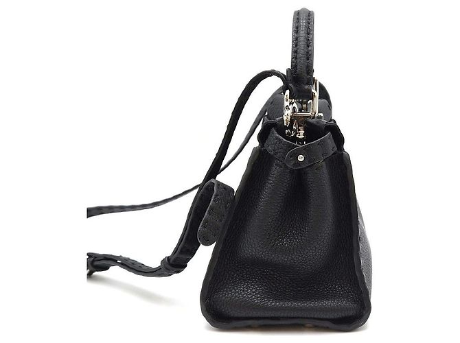 Fendi Peekaboo Mini Black Preto - vista 7