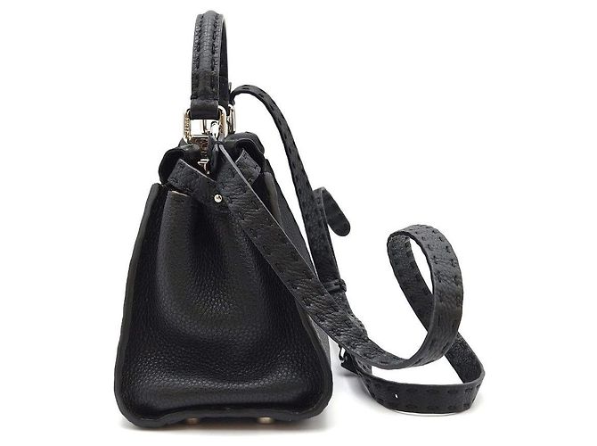Fendi Peekaboo Mini Black Preto - vista 8