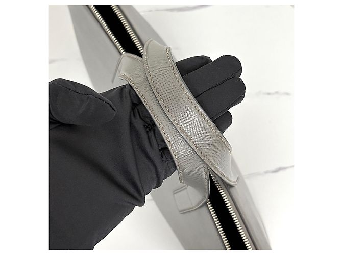Prada Borsa Tote Porta documenti in pelle Saffiano - vista 12