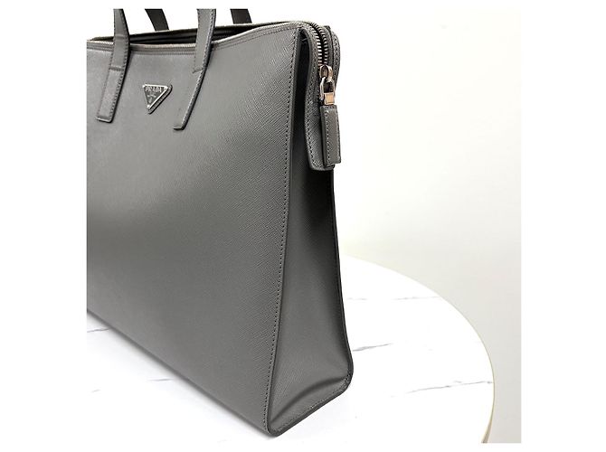 Prada Borsa Tote Porta documenti in pelle Saffiano - vista 7
