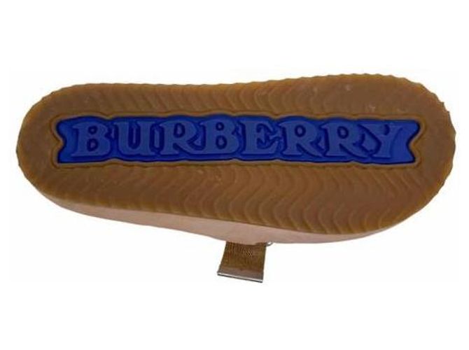 Burberry Check Suede Arch Clogs für Damen Flora Pink - Ansicht 10