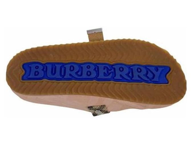 Burberry Check Suede Arch Clogs für Damen Flora Pink - Ansicht 11