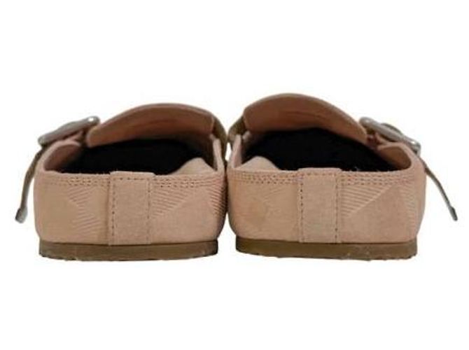 Burberry Check Suede Arch Clogs für Damen Flora Pink - Ansicht 9