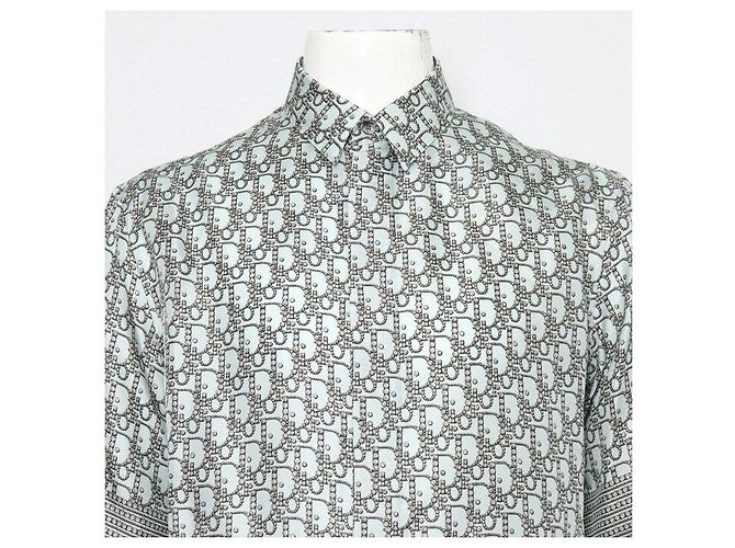 Dior Silk Oblique Homme Kurzarmhemd - Ansicht 2