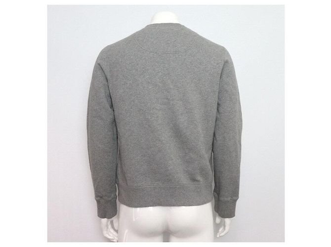 Kenzo Graues Unisex-Sweatshirt aus Fleece mit Tiger-Logo - Ansicht 4