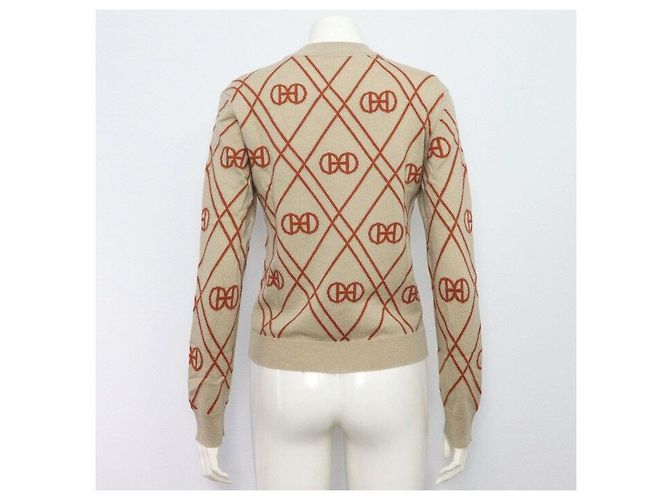 Hermès Beiger Kaschmir-Pullover für Damen aus Strick - Ansicht 4