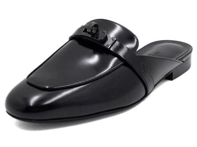Hermès Mules da donna OZ Oz in pelle di capra nera Nero - vista 2