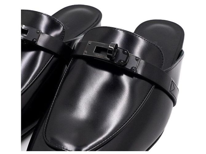 Hermès Mules da donna OZ Oz in pelle di capra nera Nero - vista 5