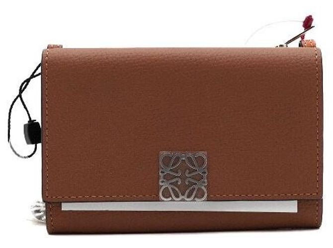 Loewe Borsa a tracolla Anagram WOC Wallet on Chain Marrone - vista 2