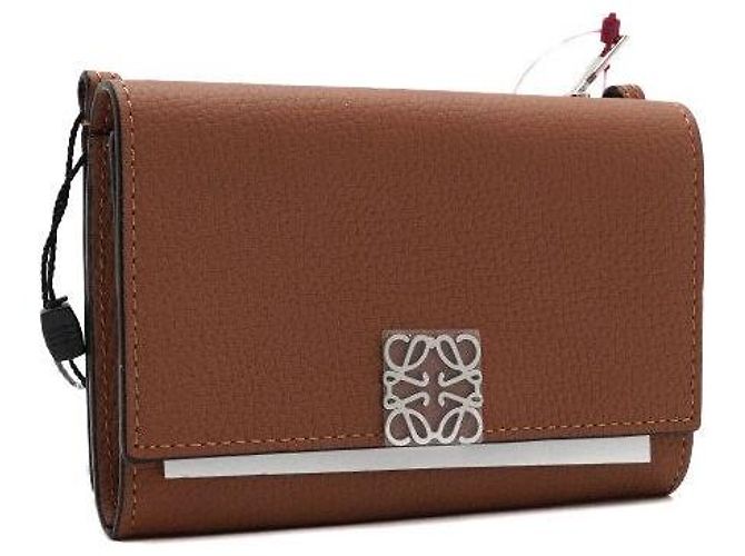 Loewe Borsa a tracolla Anagram WOC Wallet on Chain Marrone - vista 4